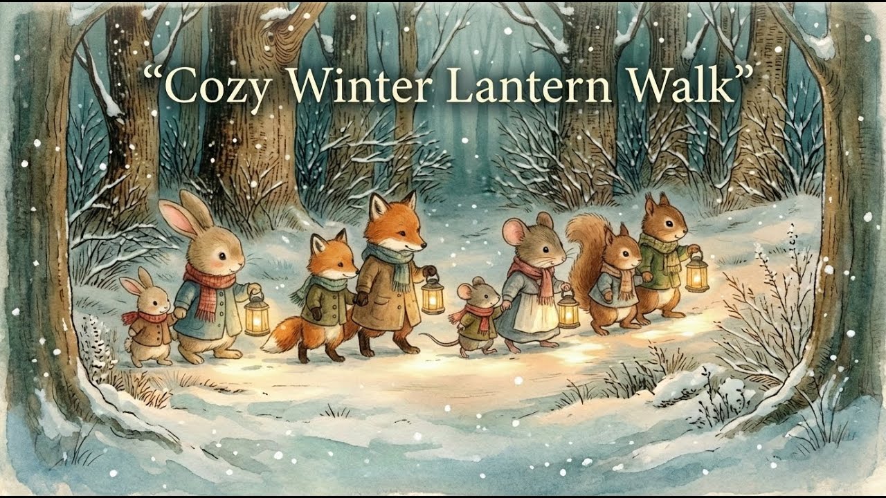 Cozy Winter Lantern Walk ❄️ A Gentle Storybook Journey for Deep Calm & Focus