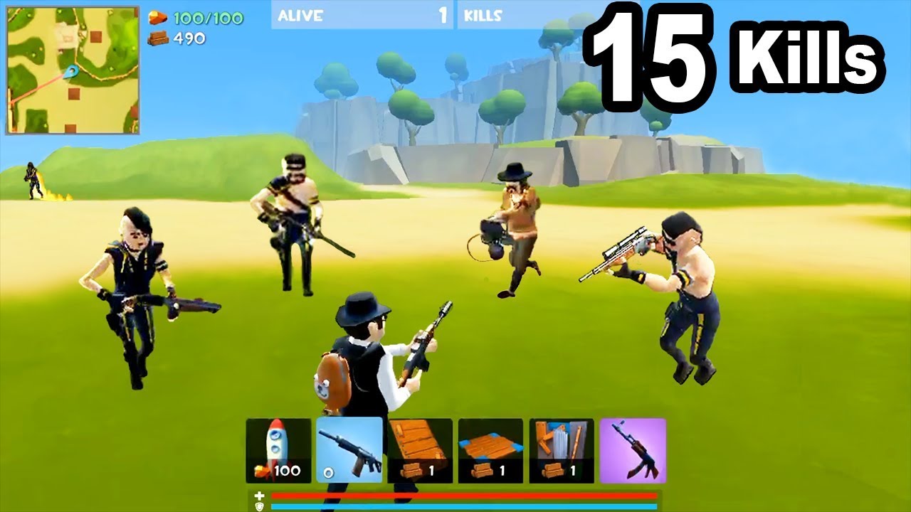 Rocket Royale 15 KILLS SOLO VS FULL SQUAD - Android Gameplay #82