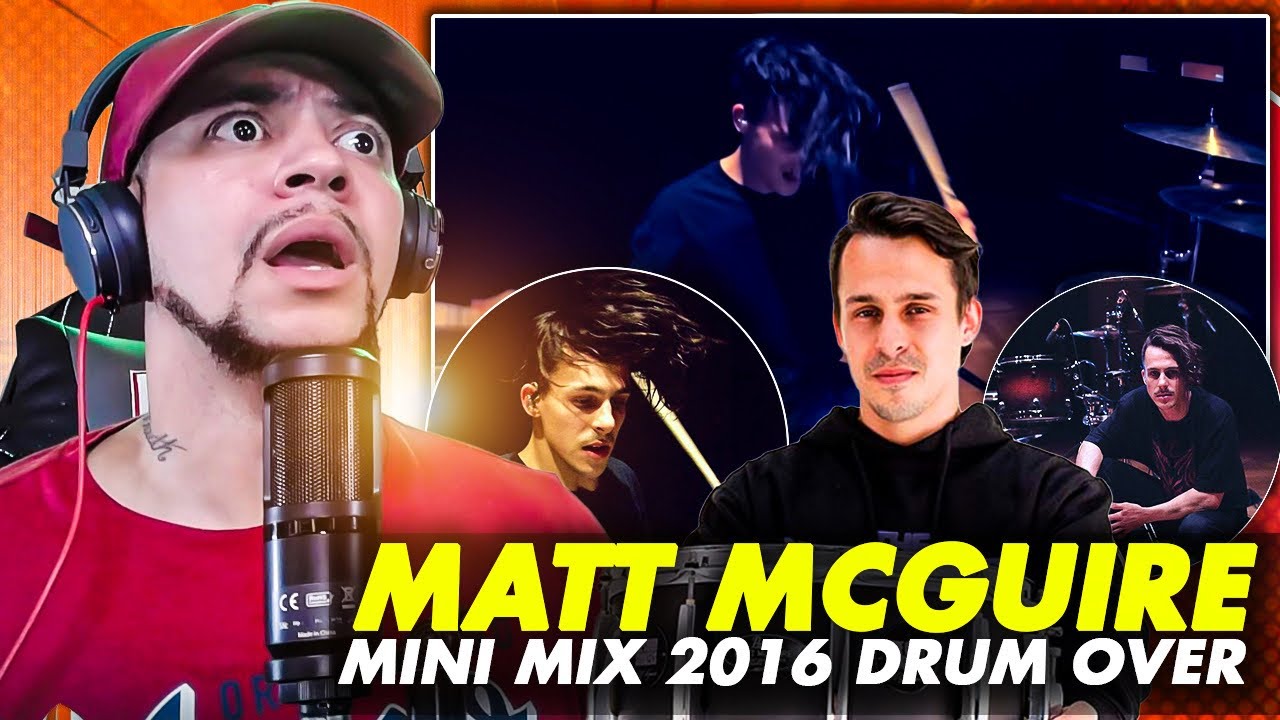 THIS GUY IS NIIIICE!!!! Matt Mcguire - Mini Mix 2016 Drum Cover (LIVE REACTION)