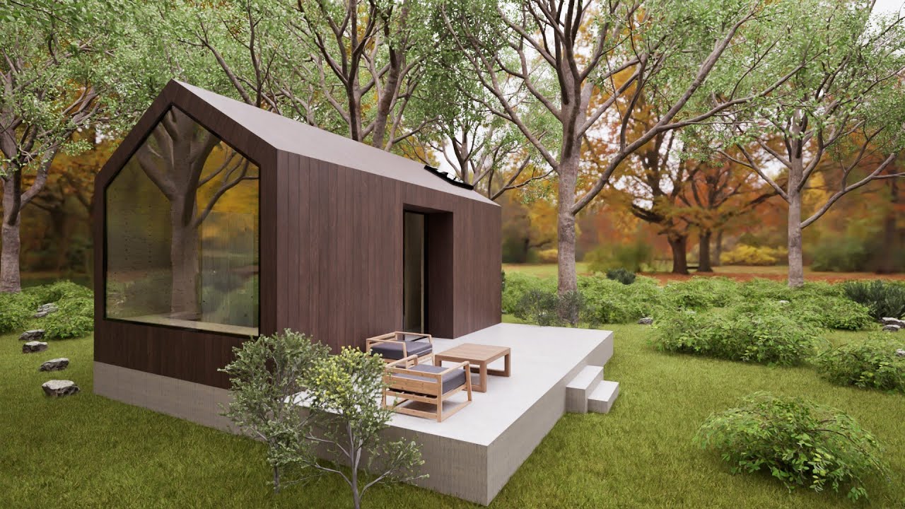 CABAÑA MINIMALISTA PEQUEÑA - ideal para disfrutar de la naturaleza en pareja