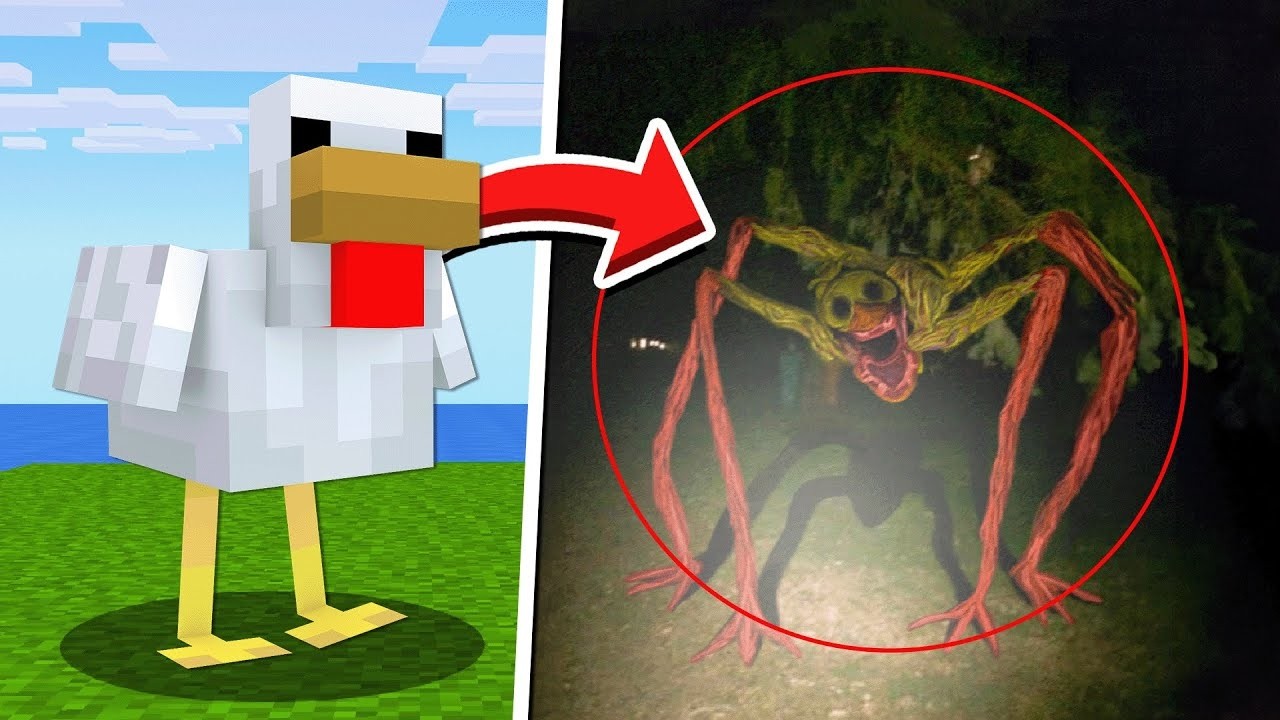 Mobs do Minecraft CAPTURADOS NA VIDA REAL