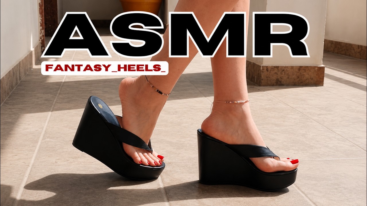 STYLING High Wedge Flip Flop | Walking Outdoors In Platform Flip Flops 🌟 FANTASY HEELS  🌟