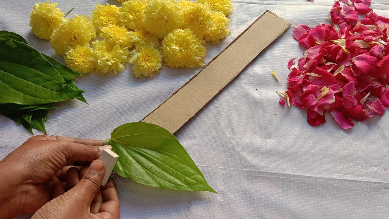 Amazing Festival decoration ideas/wedding decoration ideas/Betel leafs decoration ideas/flower decor