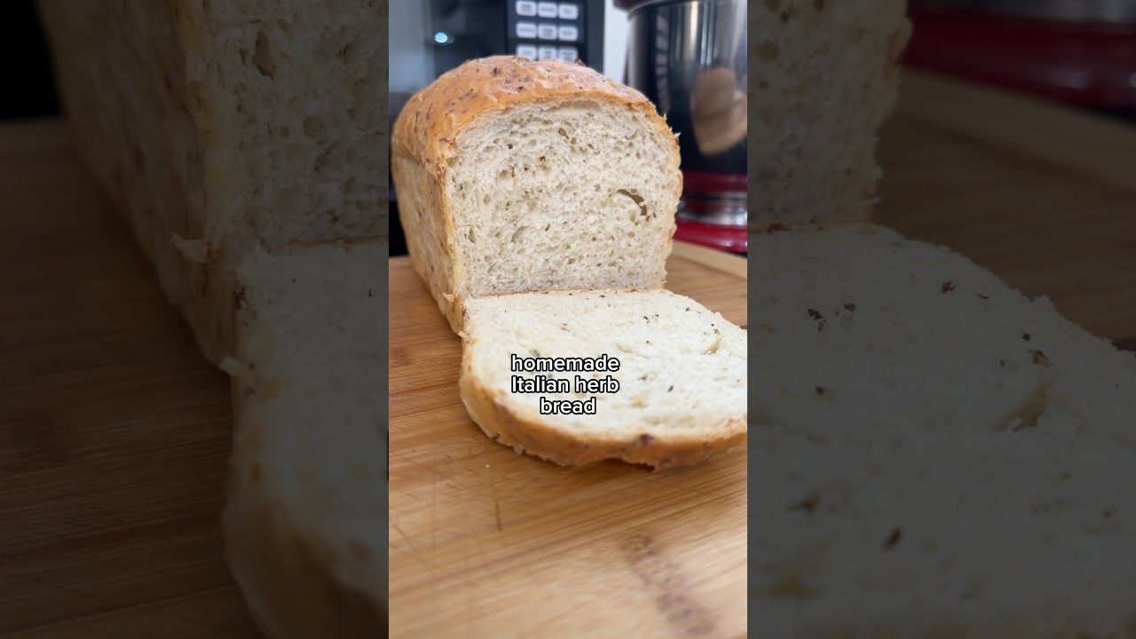 Homemade Italian herb bread recipe #homemade #bread #recipe #baking #recipes