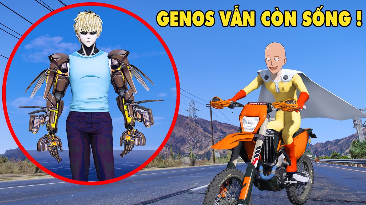 GTA 5 SAITAMA Cùng Với GENOS Tấn Công Khu Quân Đội Sau Khi GENOS Được Nâng Cấp Thêm Cánh Tay Mới