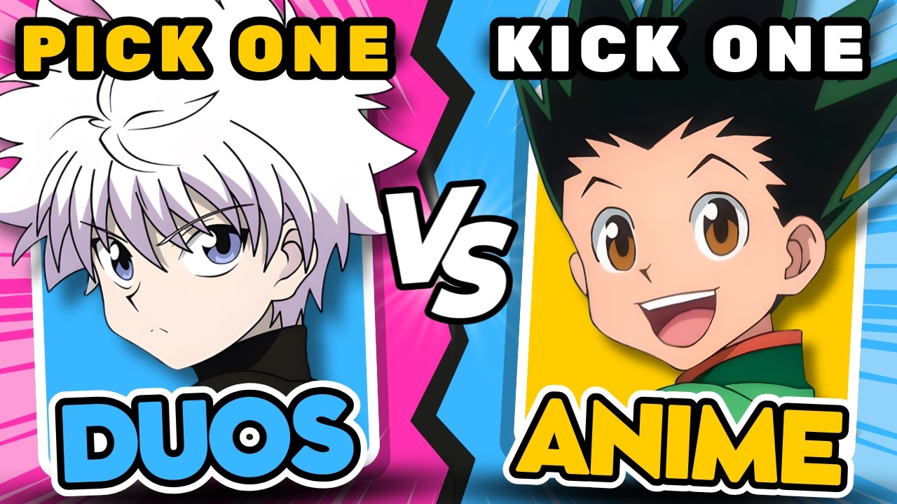 PICK ONE ✅ , KICK ONE ❌ 👯 DUO ANIME CHARACTERS 🔥 | ANIME QUIZ