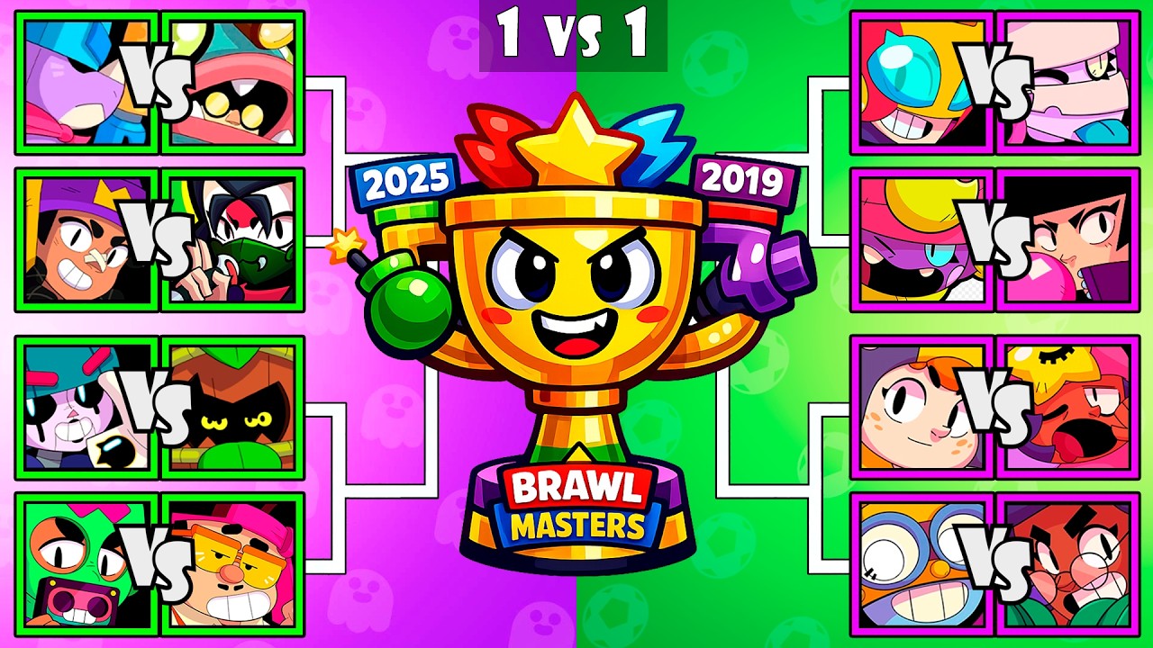BRAWLERS 2025 vs BRAWLERS 2019 | Who Is The Best Brawler | Brawl Stars Tournament