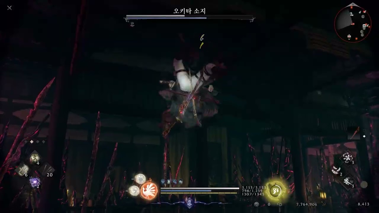 인왕3 2회차 1렙무기 오키타소지 노데미지/Nioh3 NG+ Lv1 Weapon Okita Soji No Damage