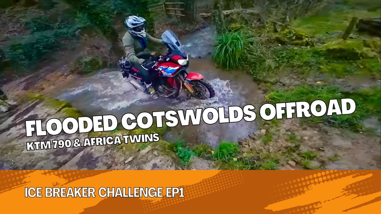 Flooded Cotswolds Off Road on the KTM 790 Adventure R - Ice Breaker Challenge EP 1