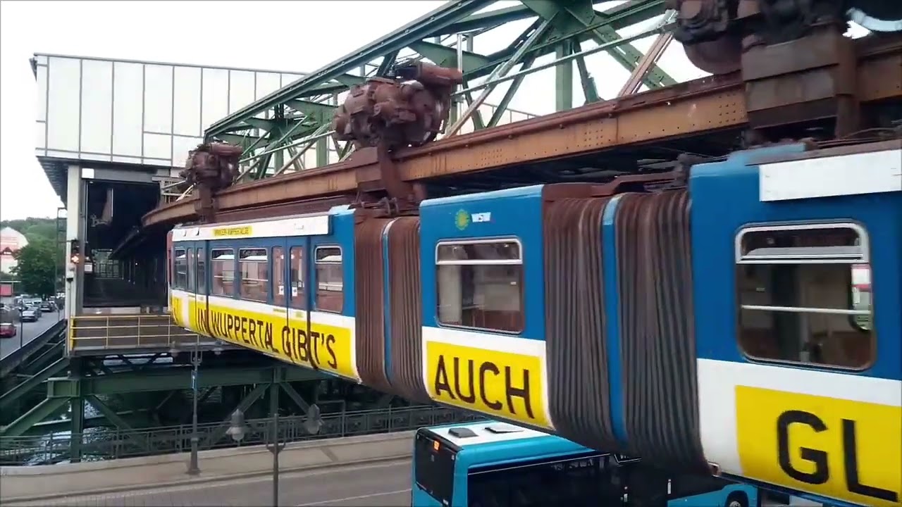 Letzte Aufnahmen GTW 72 der Schwebebahn. Herbst 2018 bis zum letzten Tag 18.11.2018.