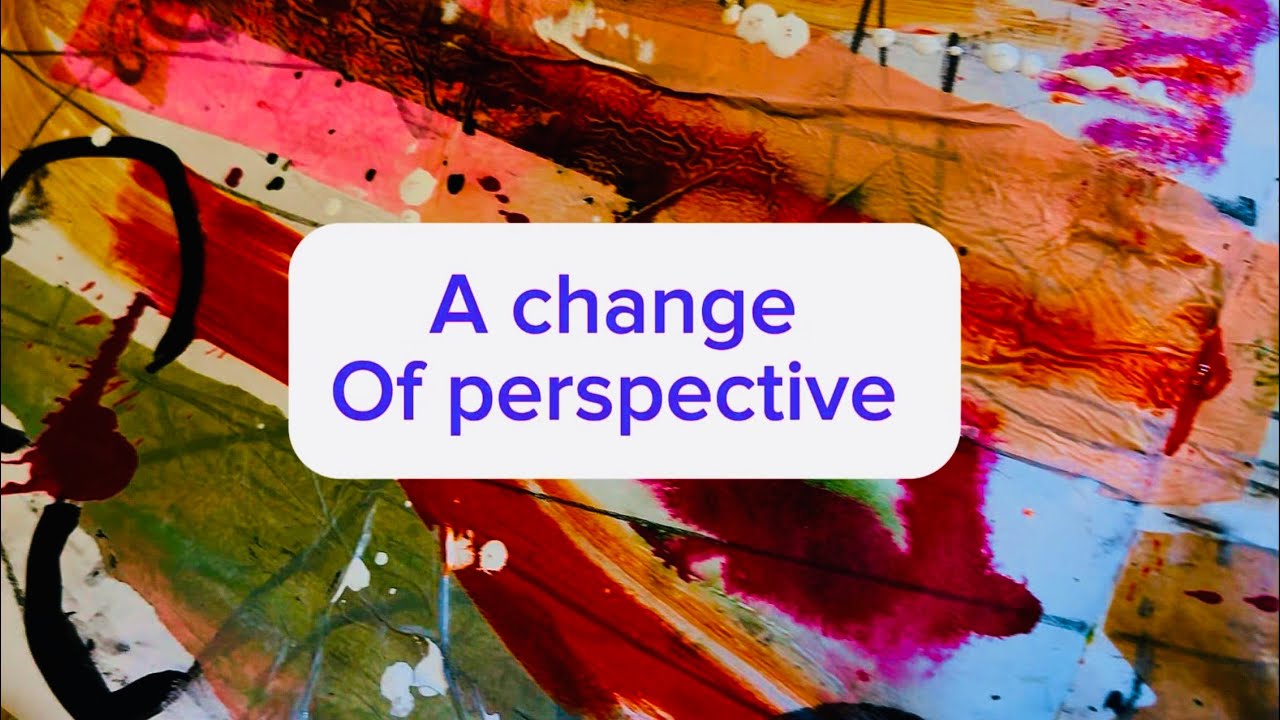 Painting on the floor | Intuitive Sketchbook Art | A change of perspective 