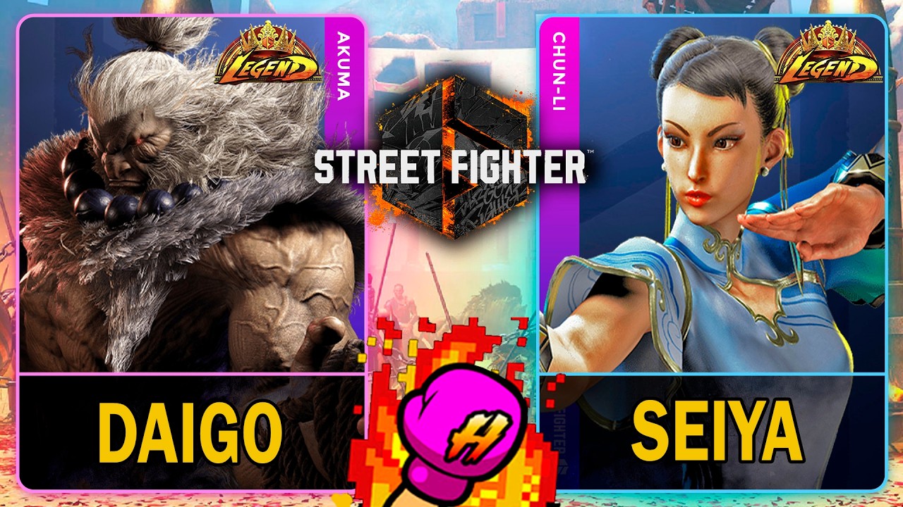 SF6 Daigo (AKUMA) VS Seiya (CHUN-LI)🥊Street Fighter 6🥊スト6🥊4K 60ᶠᵖˢ