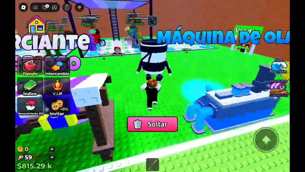Jugando al tsunami de los brainrots.