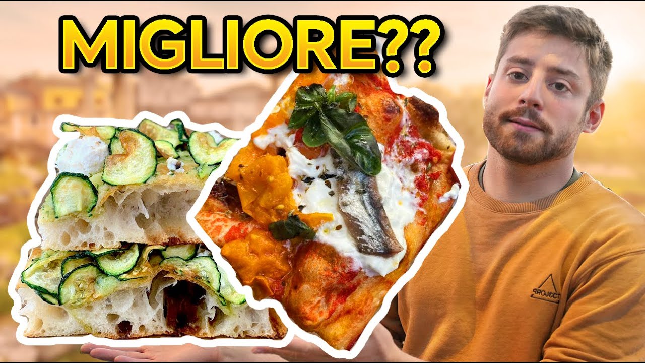le MIGLIORI PIZZE AL TAGLIO di ROMA