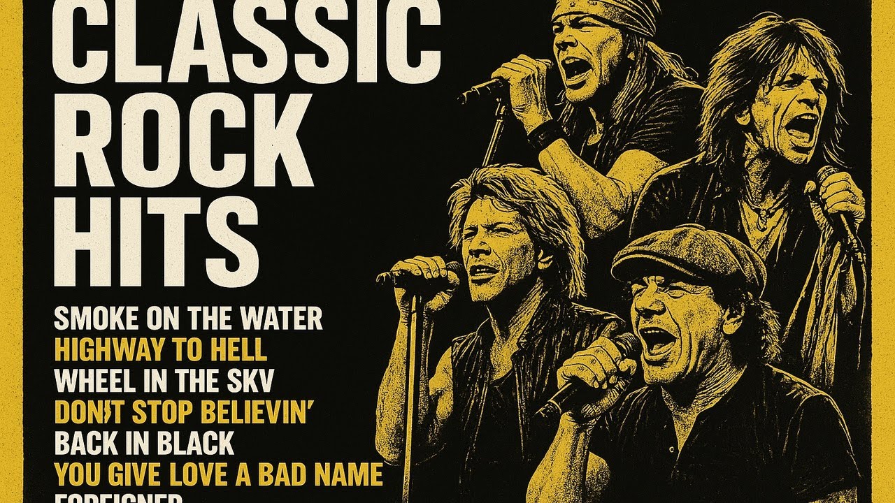 Classic Rock Legends 70s 80s 90s - Queen, Bon Jovi, ACDC, Nirvana