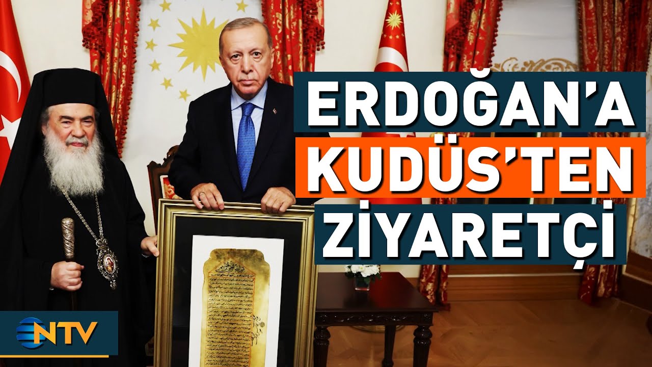 Cumhurbaşkanı Erdoğan, Kudüs Rum Ortodoks Kilisesi Patriği 3’üncü Teofilos’u Kabul Etti | NTV