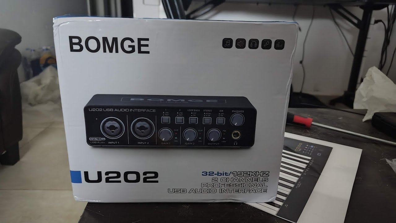 BOMGE U202 USB Audio Interface Unboxing