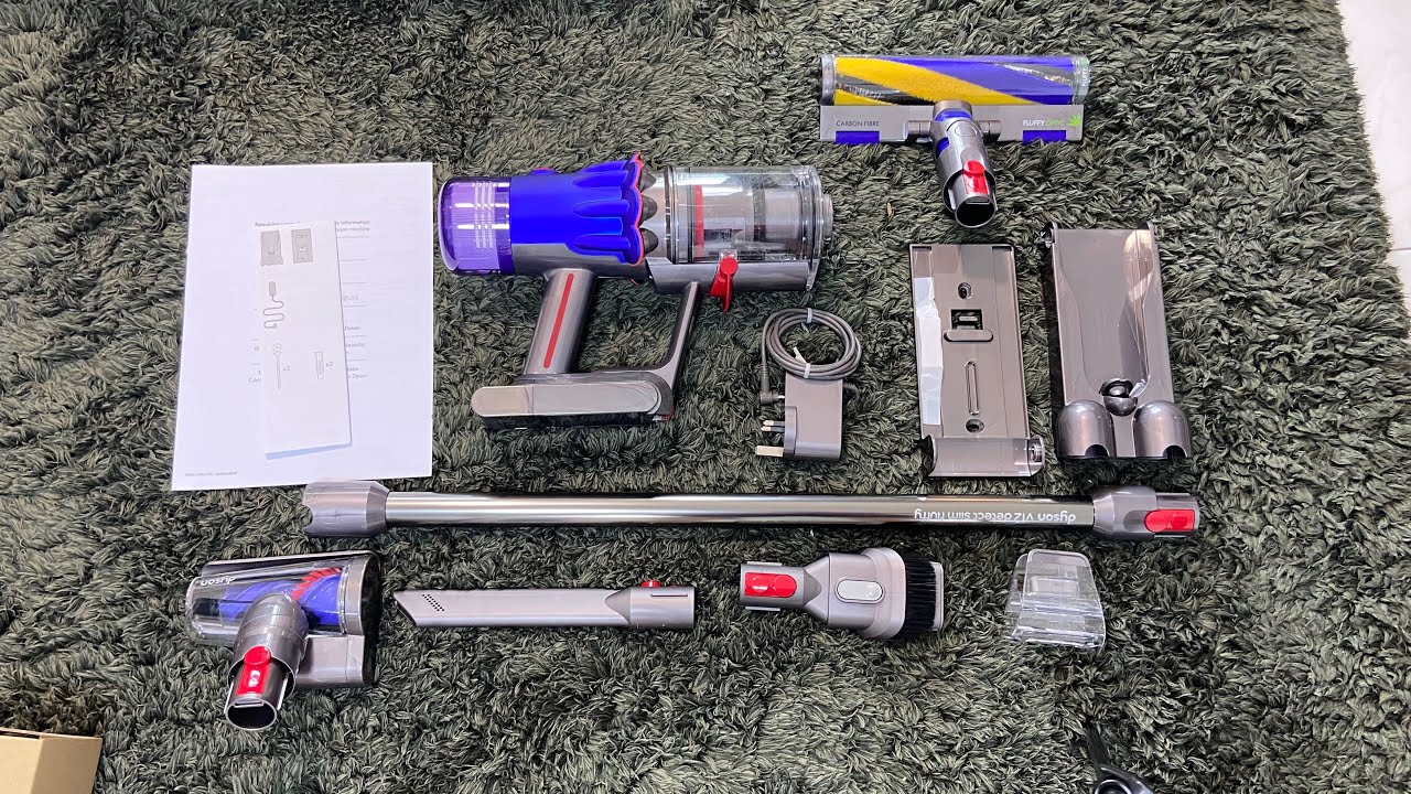 Dyson v12 detect slim fluffy unboxing