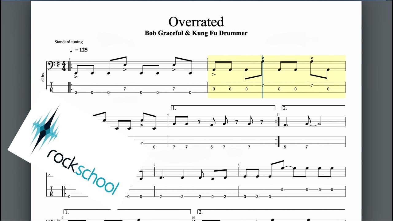Overrated Rockschool Grade 3 Bass