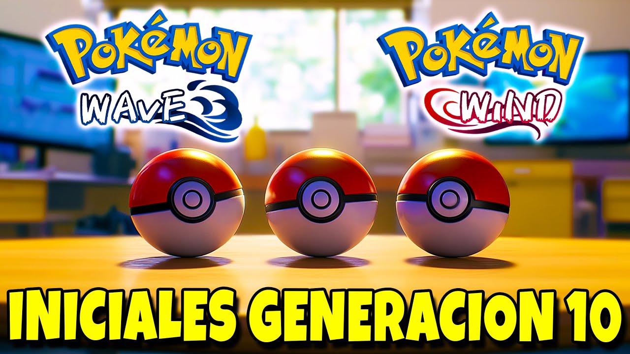 ⚠️ GRAN FILTRACION de los POKEMON INICIALES de la GENERACION 10 de POKEMON / POKEMON WIND and WAVES