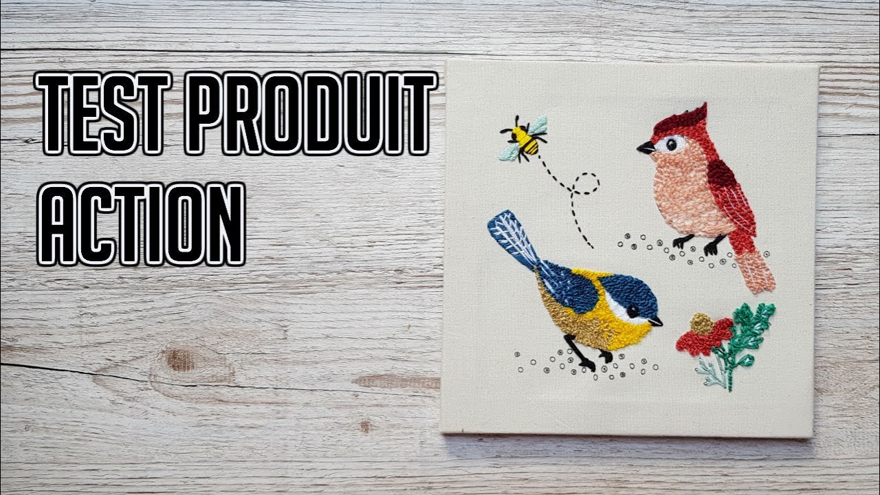 Test produit Action : le punch needle /stylo à broder