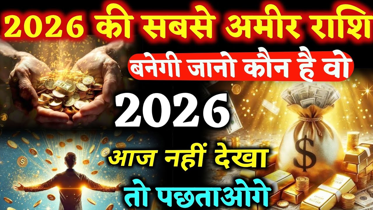 2026 में बनेंगे सबसे ज्यादा करोड़पति अमीर राशि भगवान ने तुम्हारी सुन ली | Daily Astrology Update