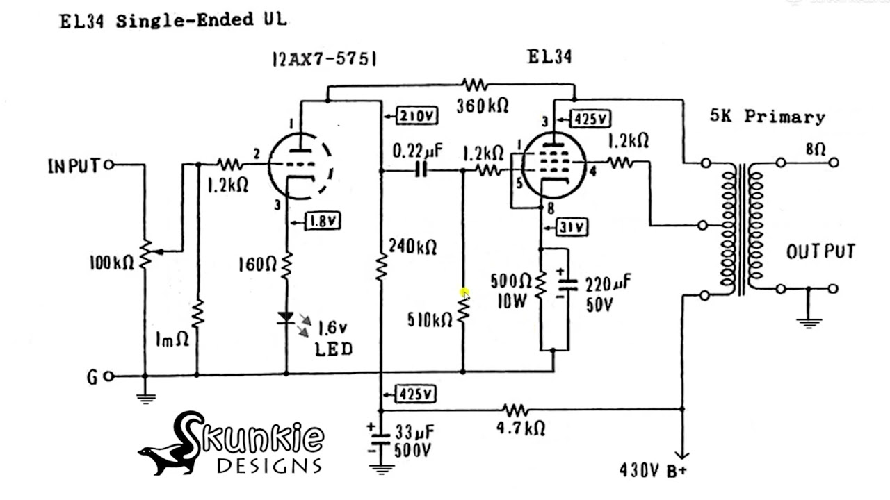 Production 5751/EL34 Amp:  Schematic/Design Deep Dive!