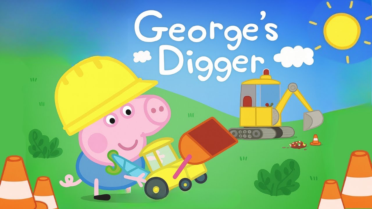 George’s Digger | Peppa Pig Construction Adventure! 🚧🦺