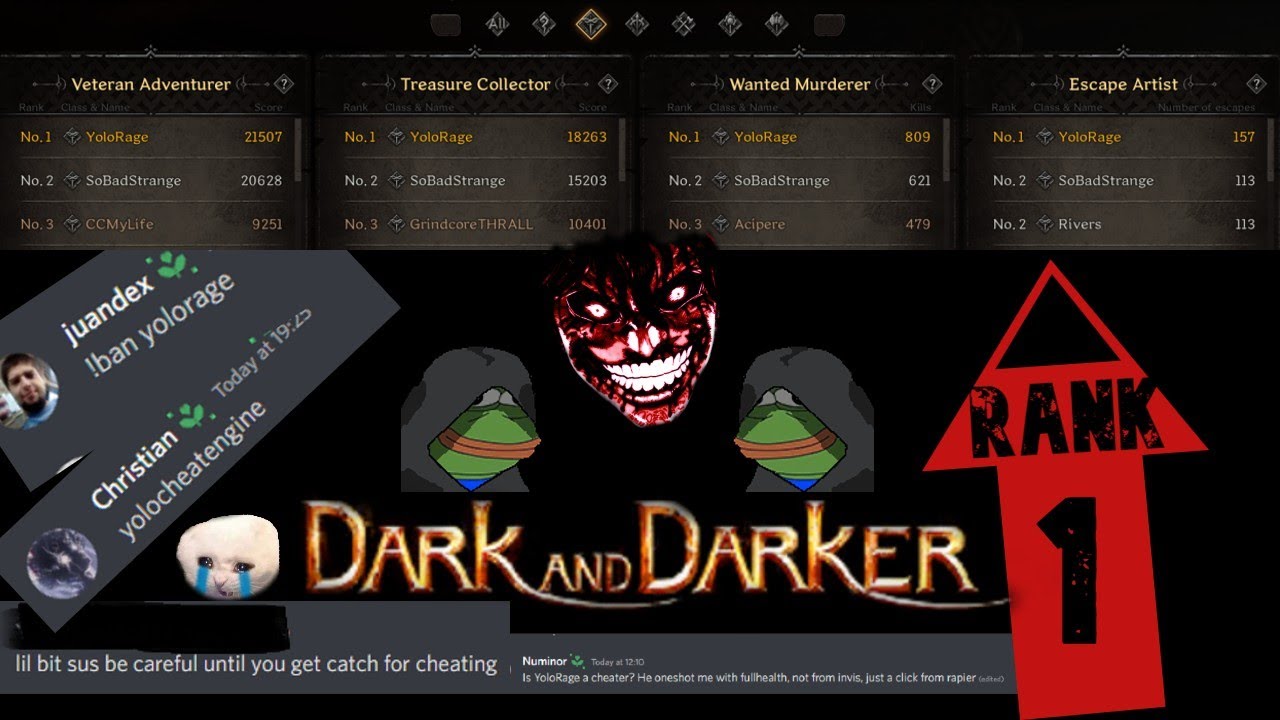 Dark & Darker | Rank #1 | Rogue Gameplay PvP | First Time Played - YoloRage