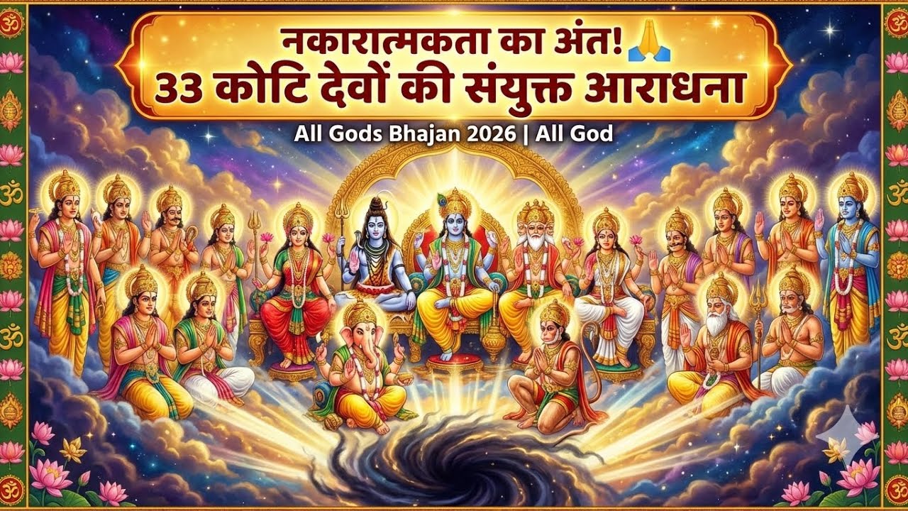 नकारात्मकता का अंत! 🙏 33 कोटि देवों की संयुक्त आराधना | All Gods Bhajan 2026 | All God Song