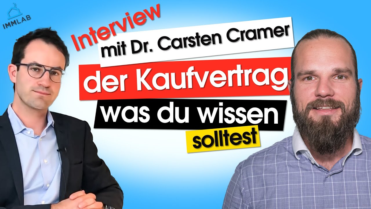 Der Kaufvertrag aus Investorensicht - Interview mit unserem Notar