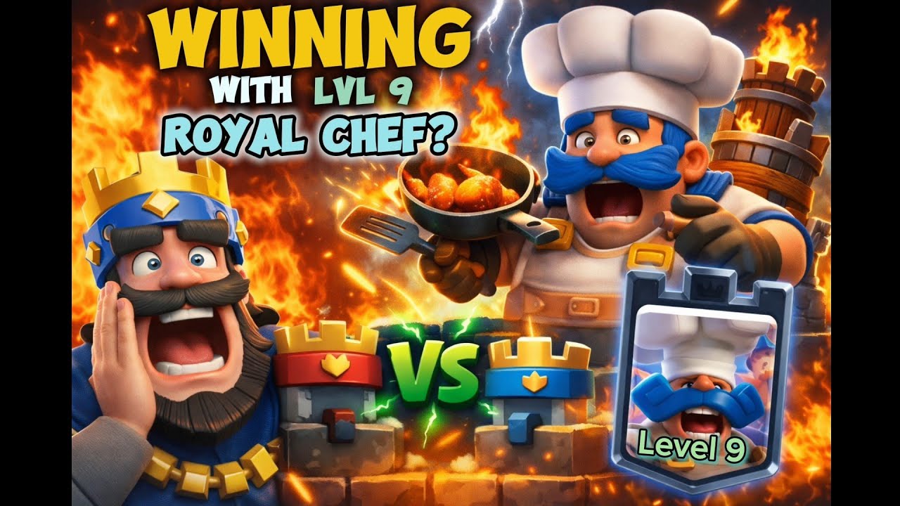 Clash Royale - Can I win with lvl 9 Royal Chef? 👨‍🍳