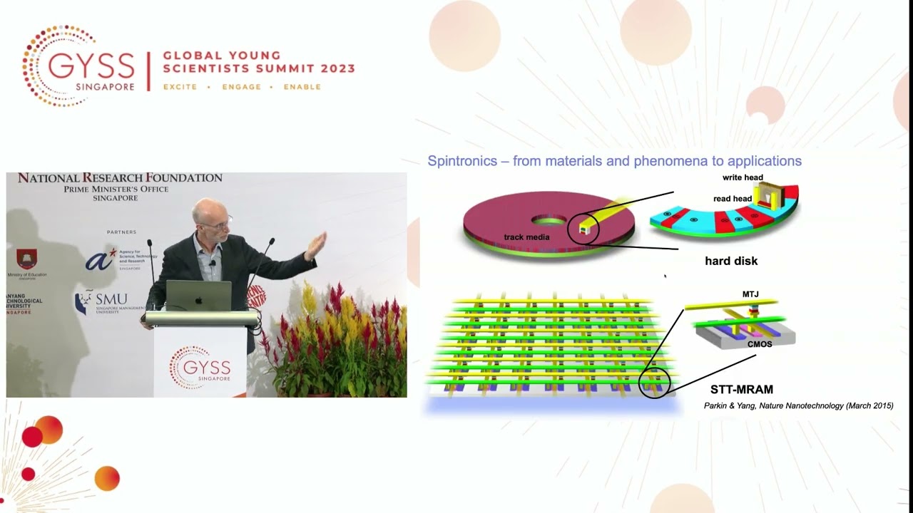 Prof Stuart Parkin at GYSS 2023 – Chiral spin textures on the racetrack