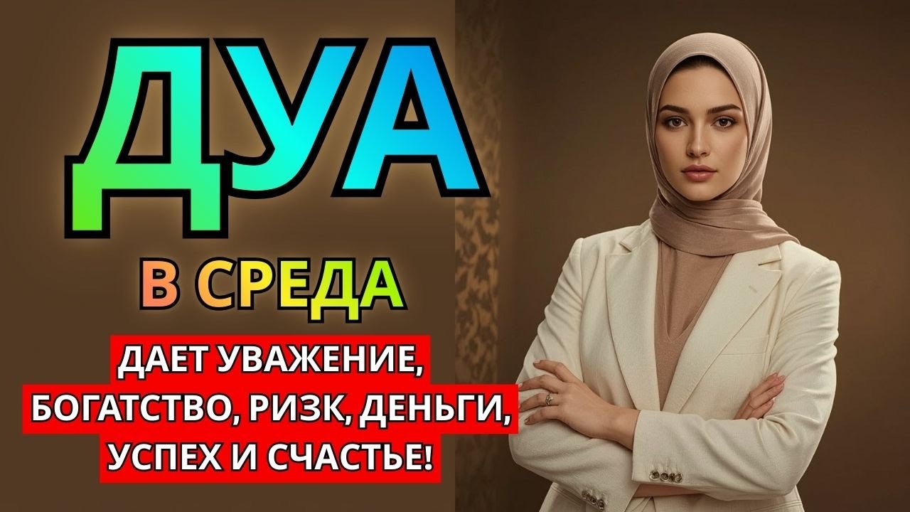 Дуа утром В Среда на Удачу деньги всегда будут приходить к вам, #дуа
