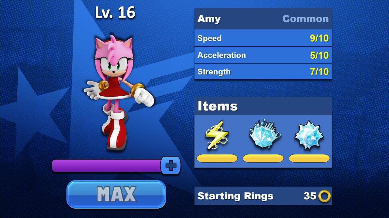 Sonic Forces Speed Battle - Amy Gameplay (Max Level)
