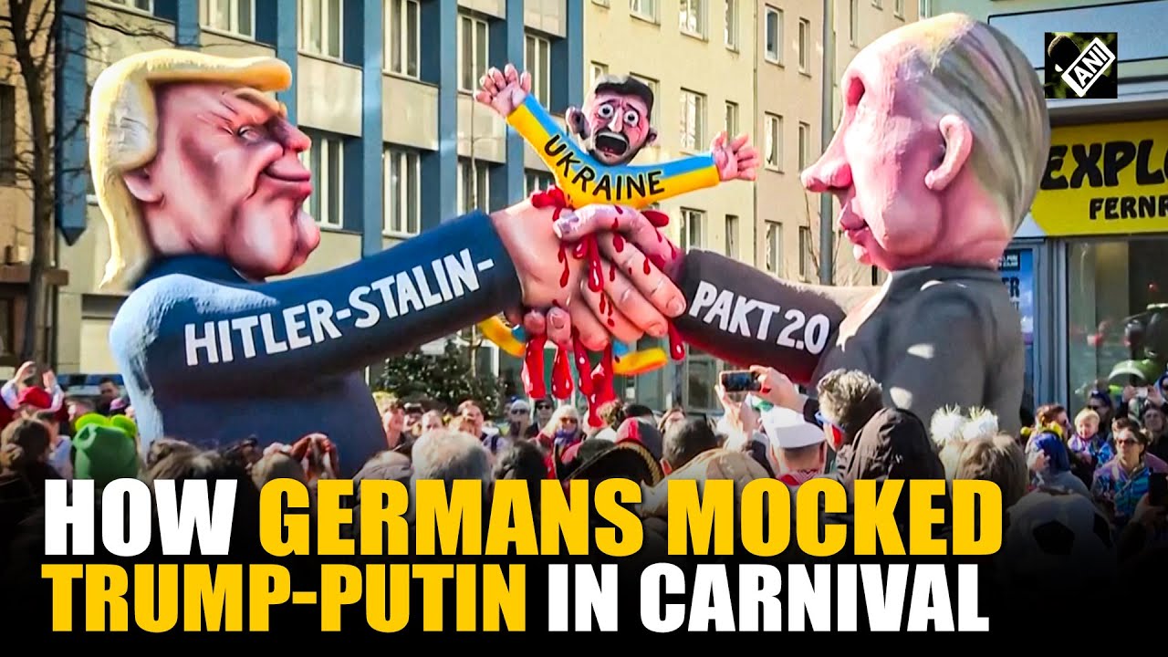Germans mock Trump, Putin with humorous floats as they celebrate Rose Carnival Parades
