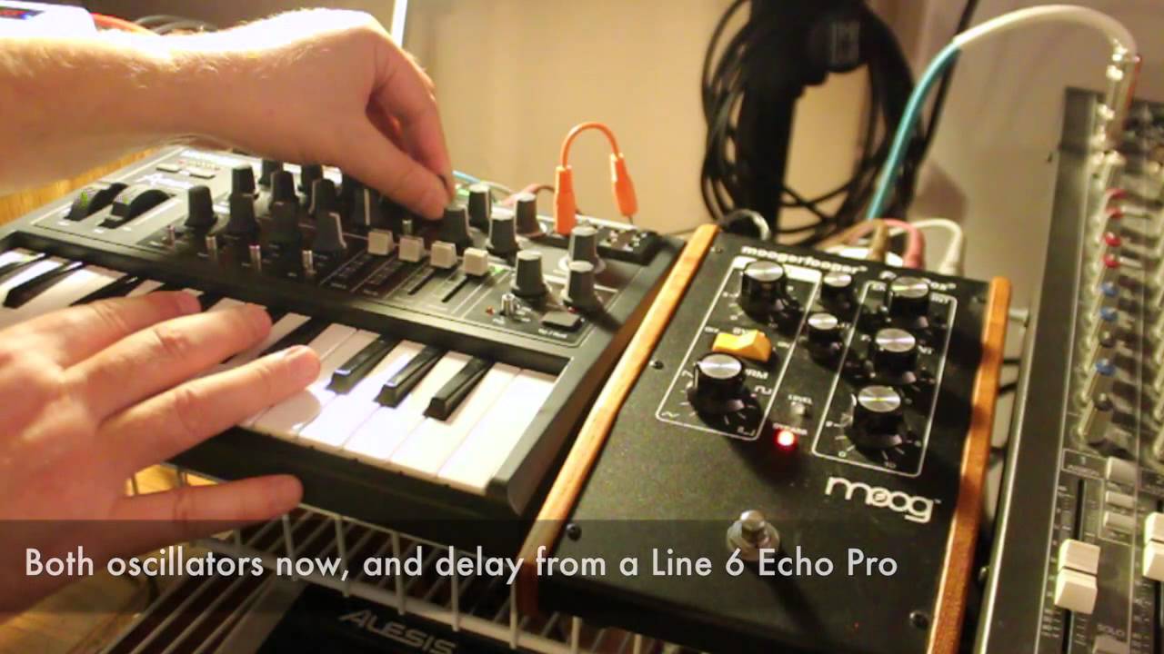 Arturia MicroBrute + Moog FreqBox - -The FrankenSynth - ExperimentalSynth