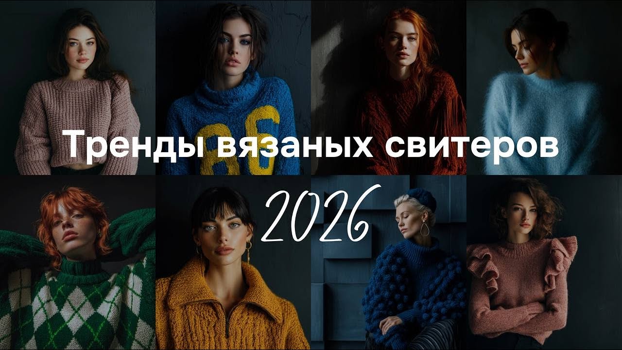 100 идей свитеров, которые нужно связать в 2026 году - на зиму и не только