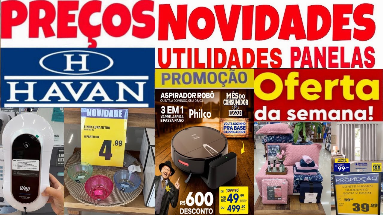 LOJAS HAVAN - ACHADOS EM OFERTAS PRO LAR - PROMOÇÃO UTILIDADES PRA cozinha E DESCONTO HAVAN