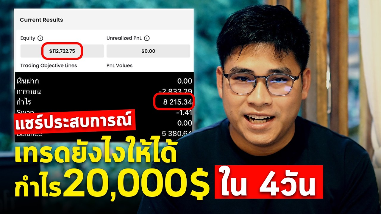 แชร์ประสบการณ์เทรดยังไงให้ได้กำไร 20,000$ ใน 4 วัน (พอร์ตจริงเทรดจริงถอนเงินจริง)