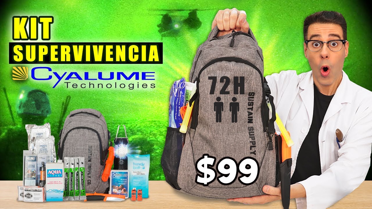 PRUEBO KIT DE SUPERVIVENCIA DE $99 para 72 Horas 2 Personas de Cyalume (Empresa Militar)