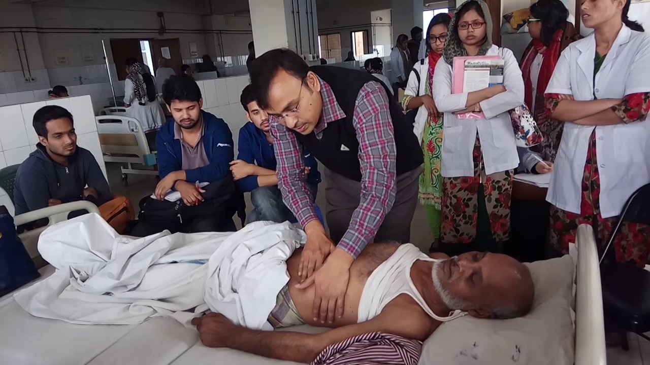 examination of abdomen
