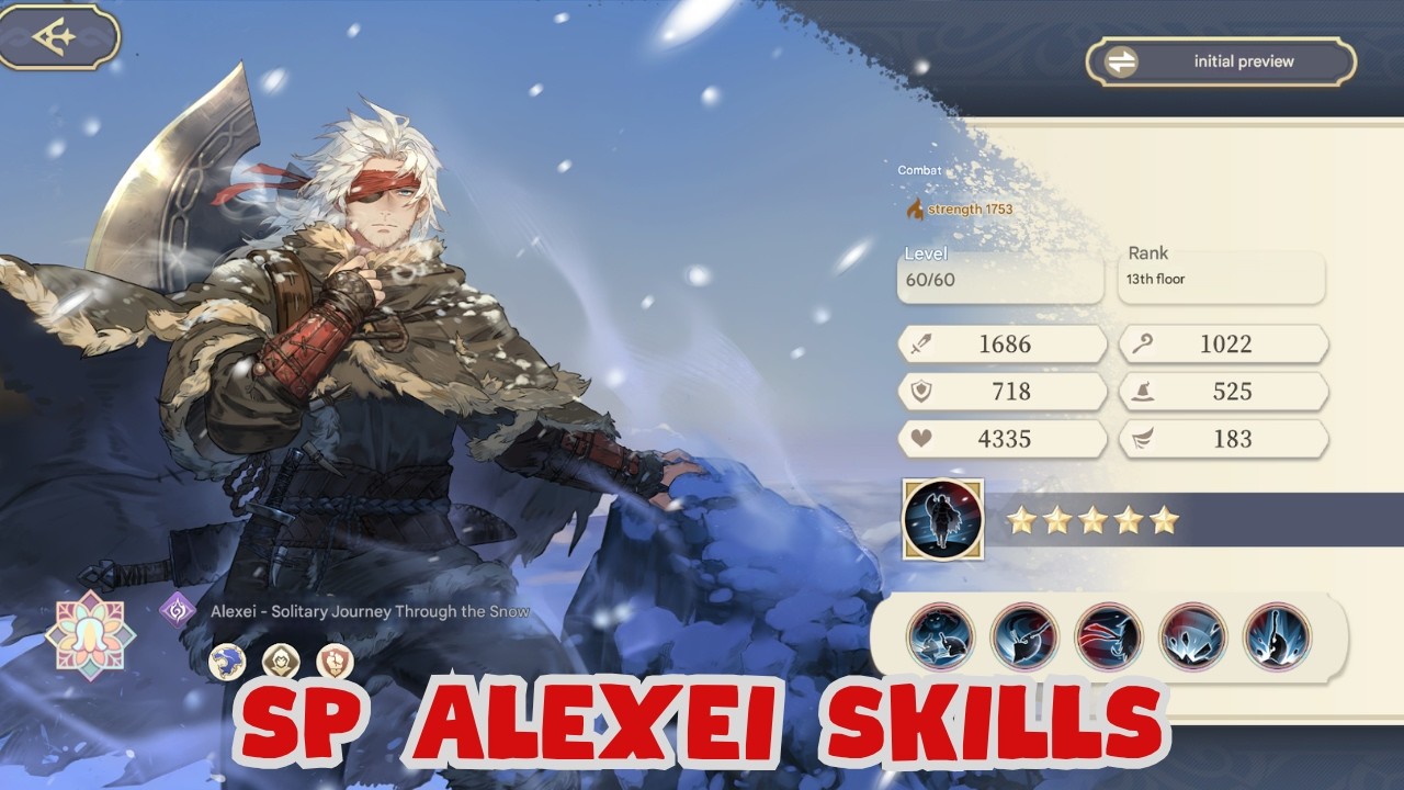 SP ALEXEI SKILLS TRANSLATED - LOOKS SO OP [SWORD OF CONVALLARIA]