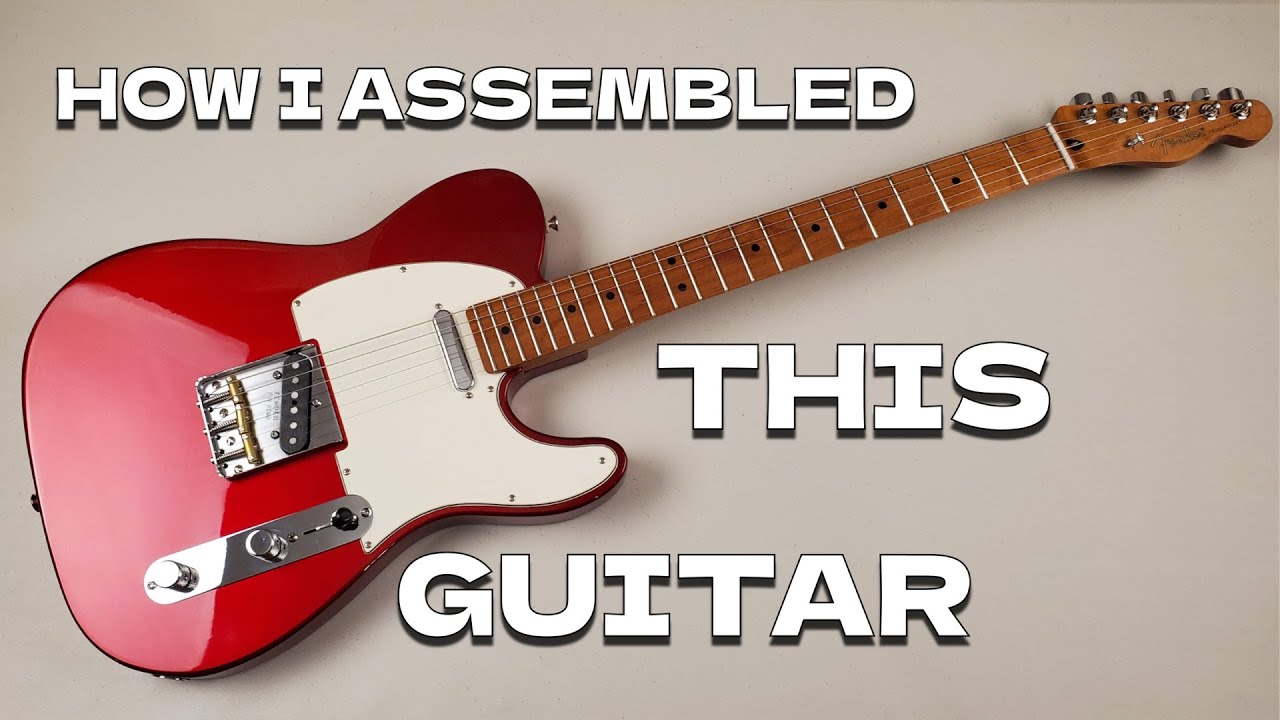 Building a Custom Candy Apple Red Fender Telecaster with Roasted Maple Neck  & Obsidianwire 4way Kit