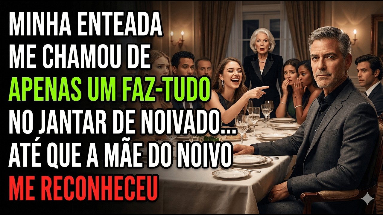 Minha Enteada Me Chamou de: Apenas um Faz-Tudo no Jantar de Noivado Até a Mãe do Noivo Me Reconhecer