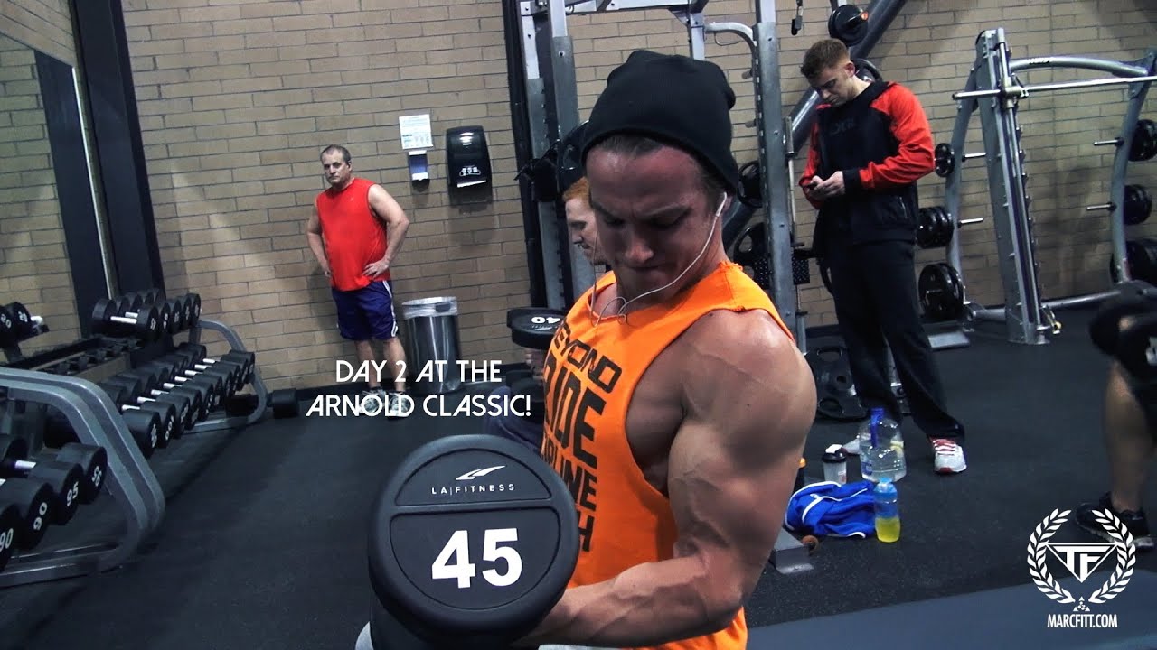 Day 2 - Arnold Classic - Back, Event, Biceps & Pizza!