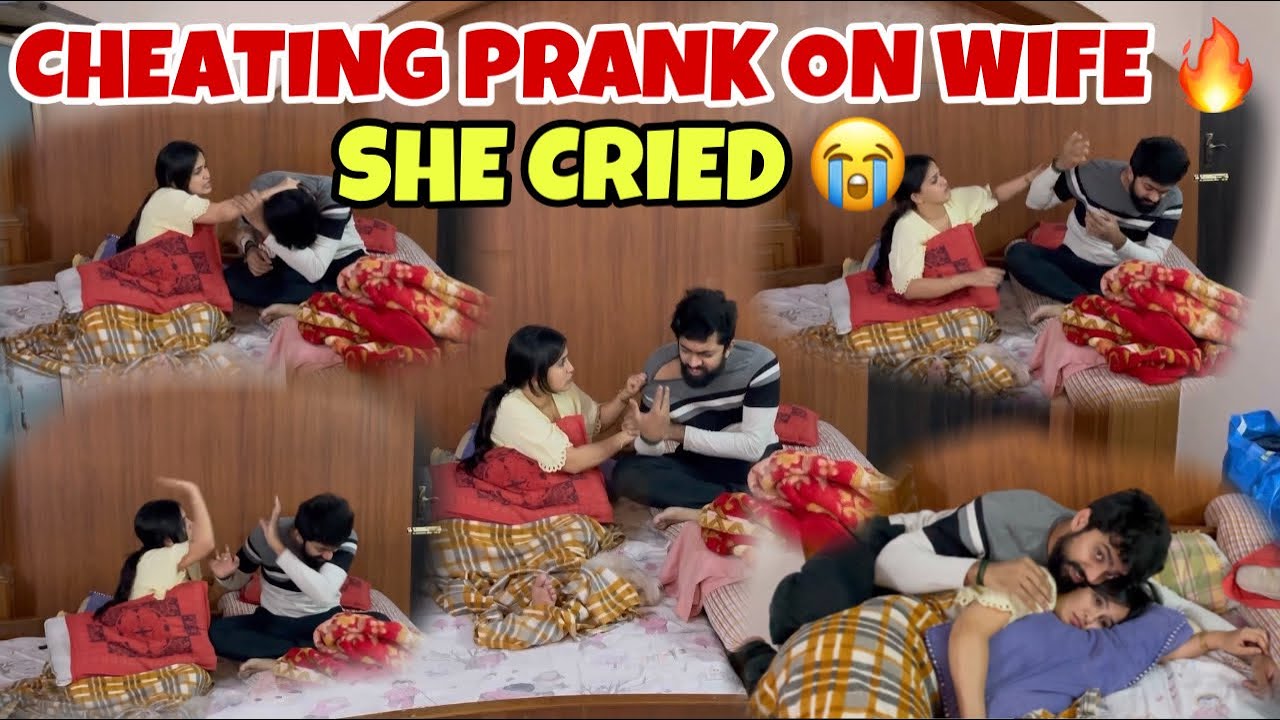 CHEATING PRANK ON WIFE 😂| SHE CRIED 😢 #vivekjadoo #deepikavivek #prank #prankonwife