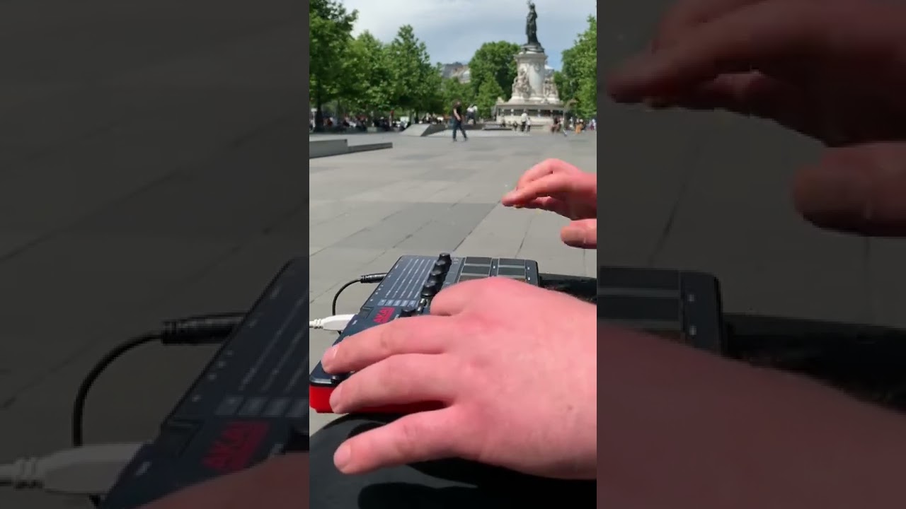 #skateboarding #lofi #jungle session in #paris on #akaimpx16 / #akaimpc