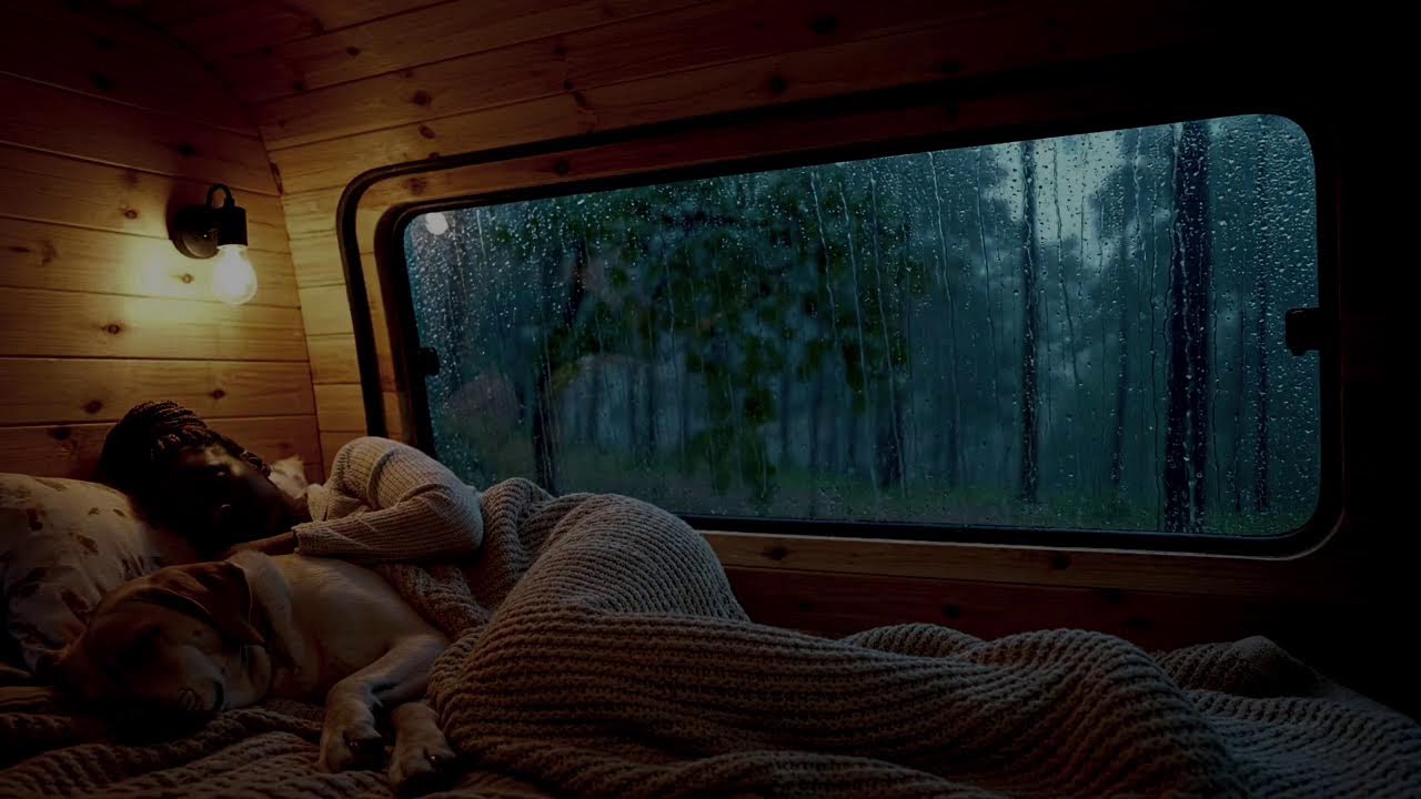 🌙 Night Rain on Windshield — Pure ASMR Rain & Car Ambience for Deep Sleep (No Talking)