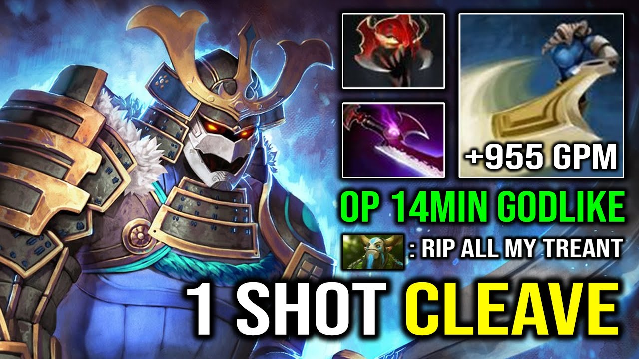 BRUTAL 1 SHOT CLEAVE 14Min Godlike +955 GPM Pro Sven Crazy Farming Speed Dota 2